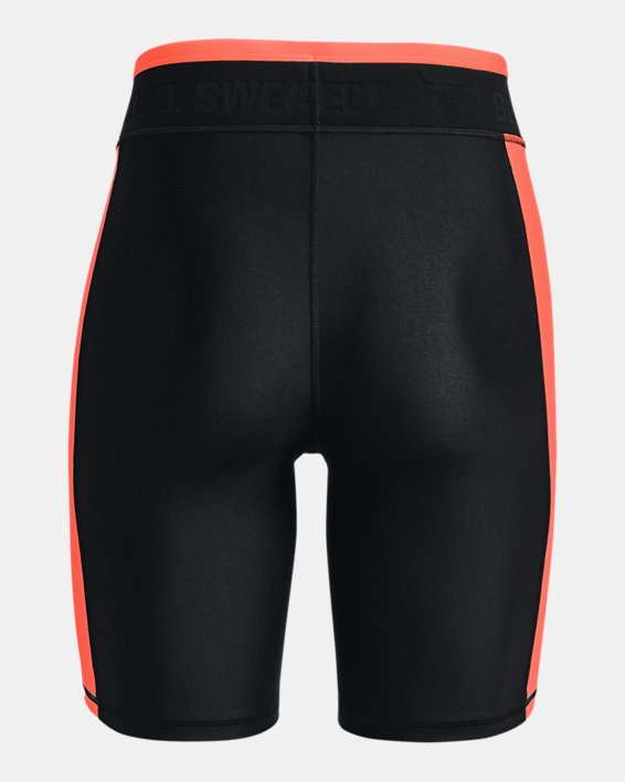 Women's Project Rock HeatGear® Bike Shorts, Black, pdpMainDesktop image number 5